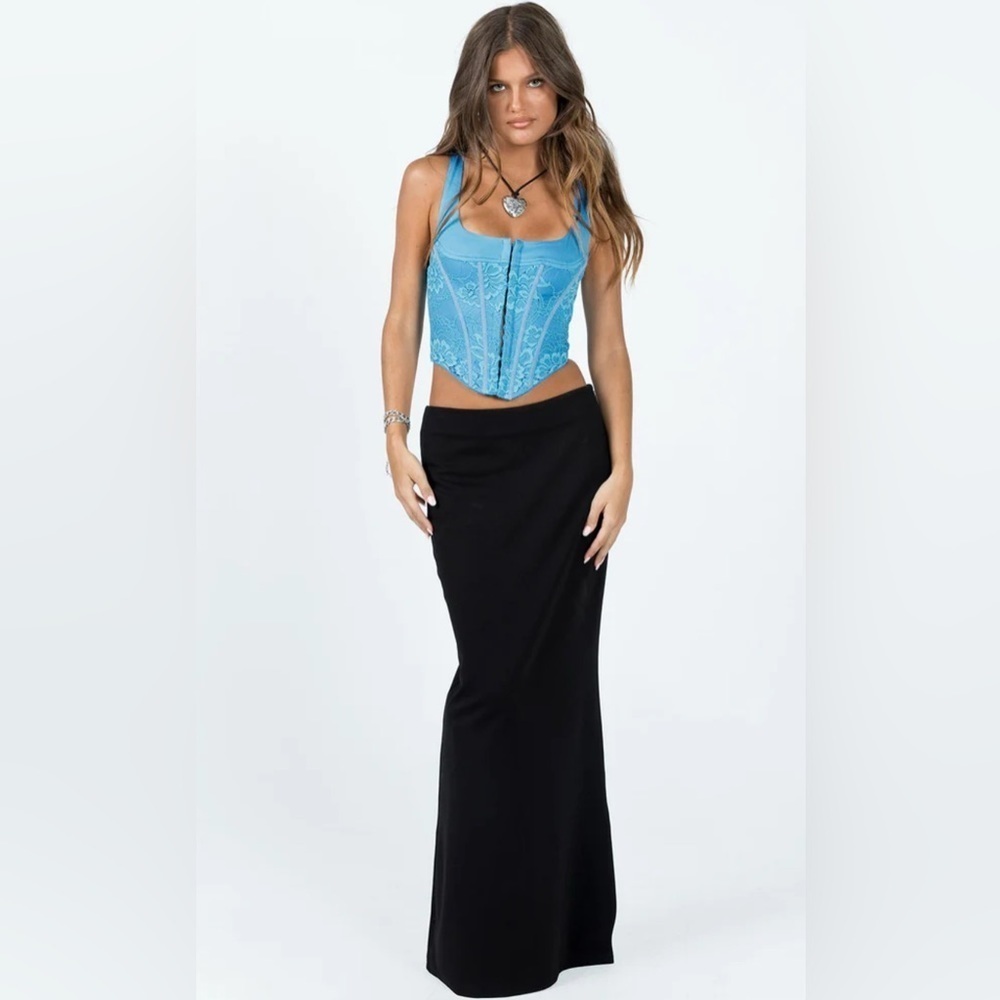 Princess Polly NWT Cadell Blue Lace Corset Top